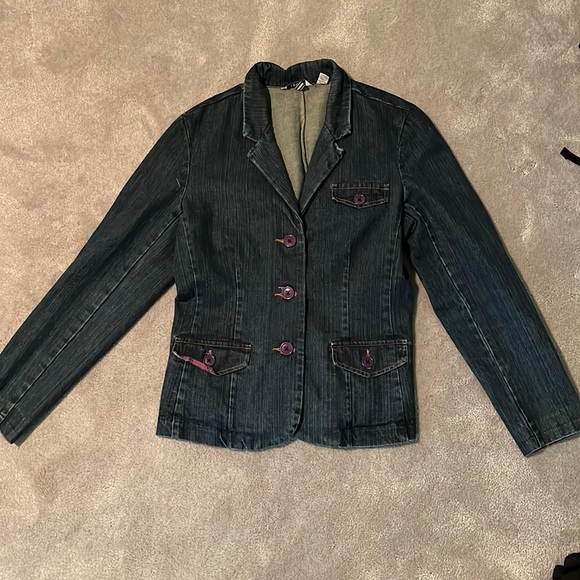 Vintage Izod Jean Jacket/Blazer - Picture 1 of 5